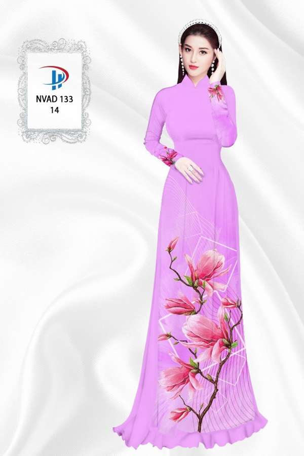 Vải Áo Dài Hoa In 3D AD NVAD133 53